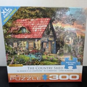 Eurographics Puzzle: The Country Shed - 300 XL Pieces - New Sealed Pack